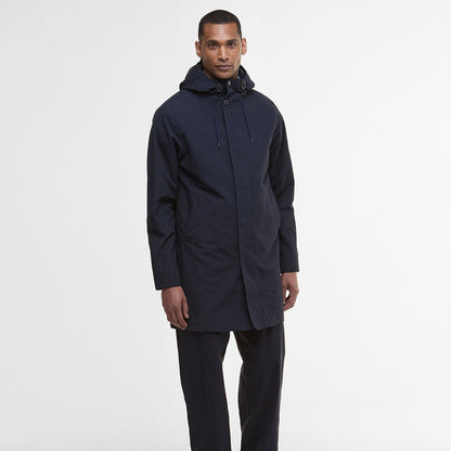 Barbour - Lorden Hooded Raincoat in Navy - Nigel Clare
