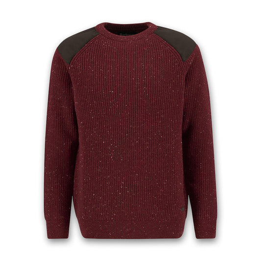 Barbour - Raisthorpe Crew Neck Jumper in Fired Brick - Nigel Clare