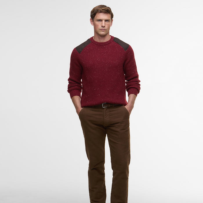 Barbour - Raisthorpe Crew Neck Jumper in Fired Brick - Nigel Clare