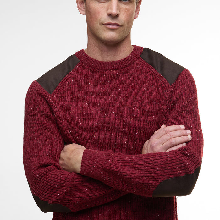 Barbour - Raisthorpe Crew Neck Jumper in Fired Brick - Nigel Clare