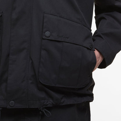 Barbour - Re-Engineered Spey Showerproof Jacket in Black - Nigel Clare
