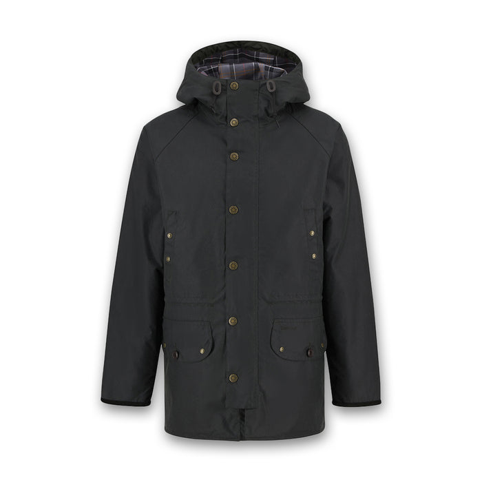 Barbour - Reel Waxed Parka in Sage - Nigel Clare