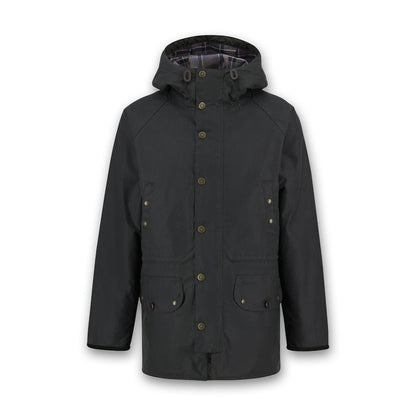 Barbour - Reel Waxed Parka in Sage - Nigel Clare