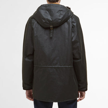 Barbour - Reel Waxed Parka in Sage - Nigel Clare