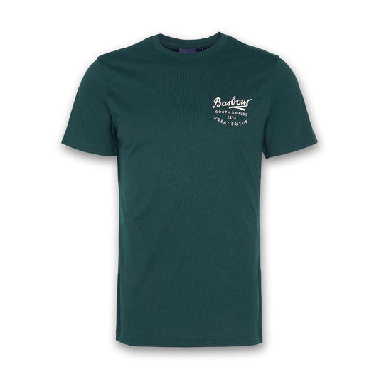 Barbour - Script Graphic T-Shirt in Seaweed - Nigel Clare