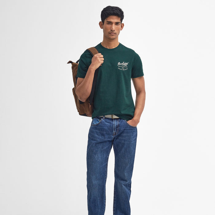 Barbour - Script Graphic T-Shirt in Seaweed - Nigel Clare