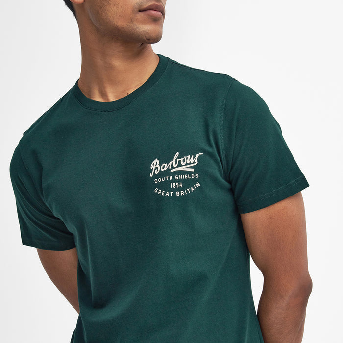 Barbour - Script Graphic T-Shirt in Seaweed - Nigel Clare