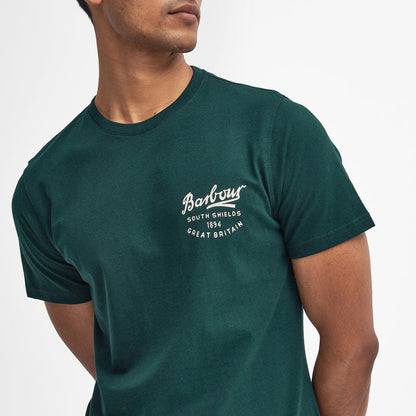 Barbour - Script Graphic T-Shirt in Seaweed - Nigel Clare