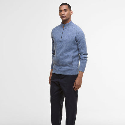 Barbour - Talder Half Zip Sweater in Bluestone - Nigel Clare