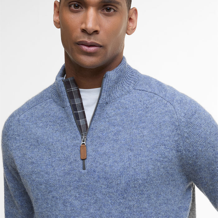 Barbour - Talder Half Zip Sweater in Bluestone - Nigel Clare