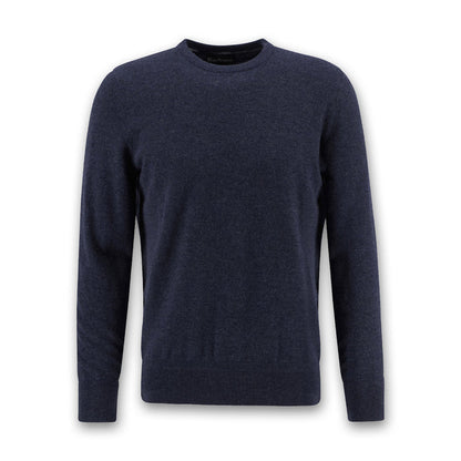 Barbour - Waterbury Crew Neck Jumper in Navy - Nigel Clare