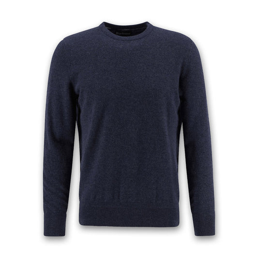 Barbour - Waterbury Crew Neck Jumper in Navy - Nigel Clare