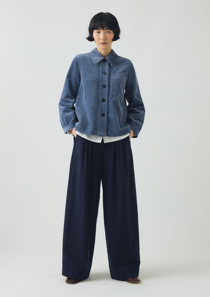 Baya Patch Pocket Organic Cord Shirt | Myrtle