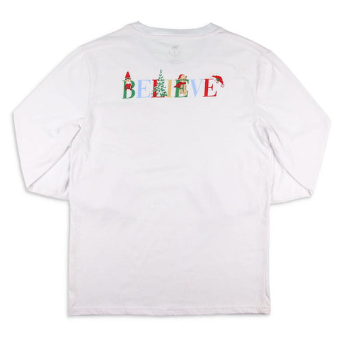 Believe Pocket Graphic  Tee - Adults