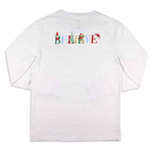 Believe Pocket Graphic  Tee - Adults