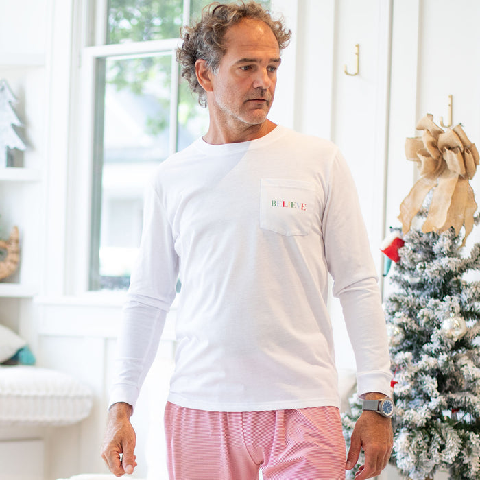 Believe Pocket Graphic  Tee - Adults