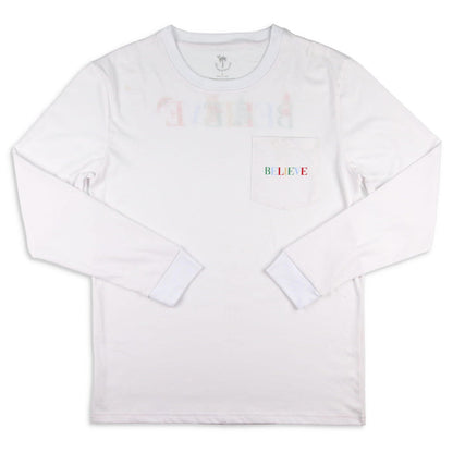 Believe Pocket Graphic  Tee - Adults