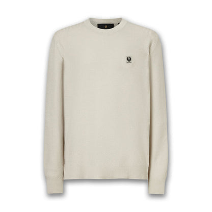 Belstaff - Coast Knitted Jumper in Silver Birch - Nigel Clare
