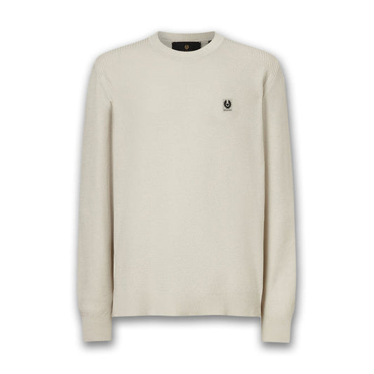 Belstaff - Coast Knitted Jumper in Silver Birch - Nigel Clare