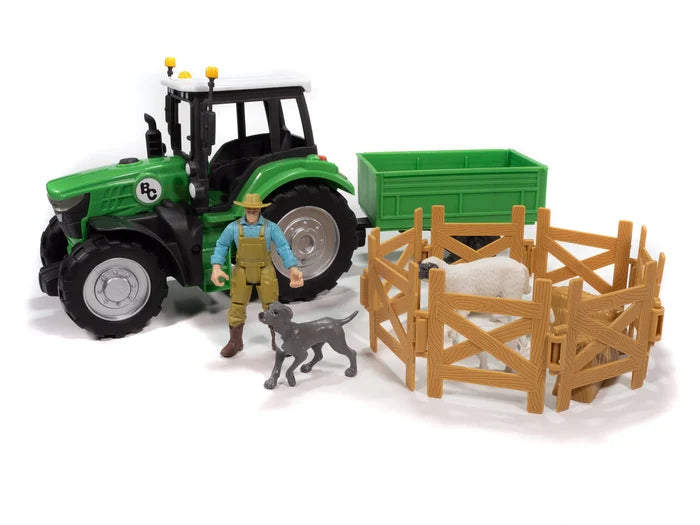 Big Country 16-Piece Sheep Farmer & Tractor Set