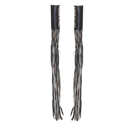 Fringe Cowhide Throttle Covers: BLACK THROTTLE COVER

Premium Leather Throttle Covers
With fringes
Ships as a pair
Cowhide Le