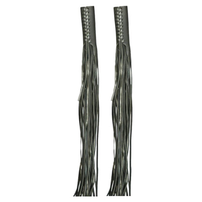 Fringe Cowhide Throttle Covers: BLACK THROTTLE COVER

Premium Leather Throttle Covers
With fringes
Ships as a pair
Cowhide Le
