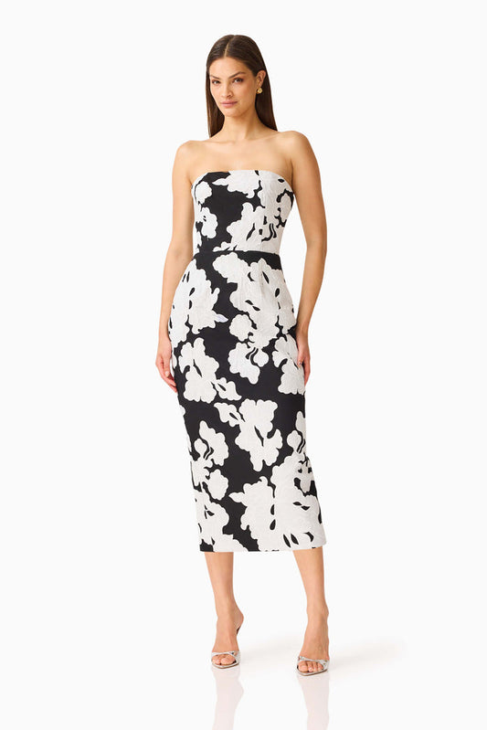 Bloomnoir Midi Column Dress - Dress - Elliatt
