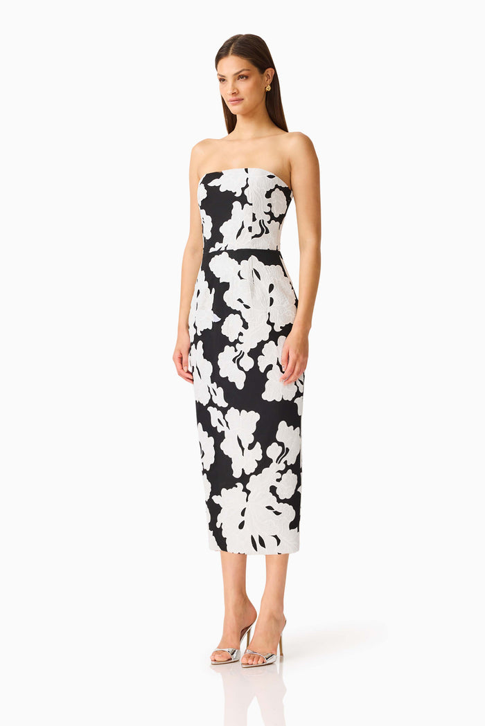 Bloomnoir Midi Column Dress - Dress - Elliatt