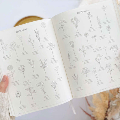 Ivory Cloth Wedding Planner Book with Gold Foil and Gilded Edges - Giftware - Blush and Gold