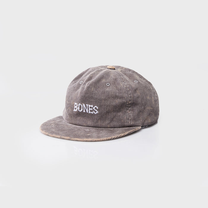 Bones Club Cord Washed Grey Cap