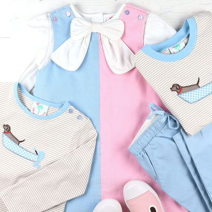 Boys Shrimp Pants - Light Blue Twill