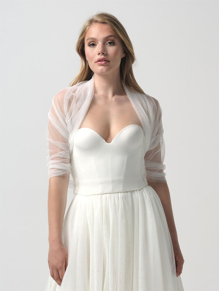 Bridal Tulle Tube Stole Ivory - Accessory - POIRIER