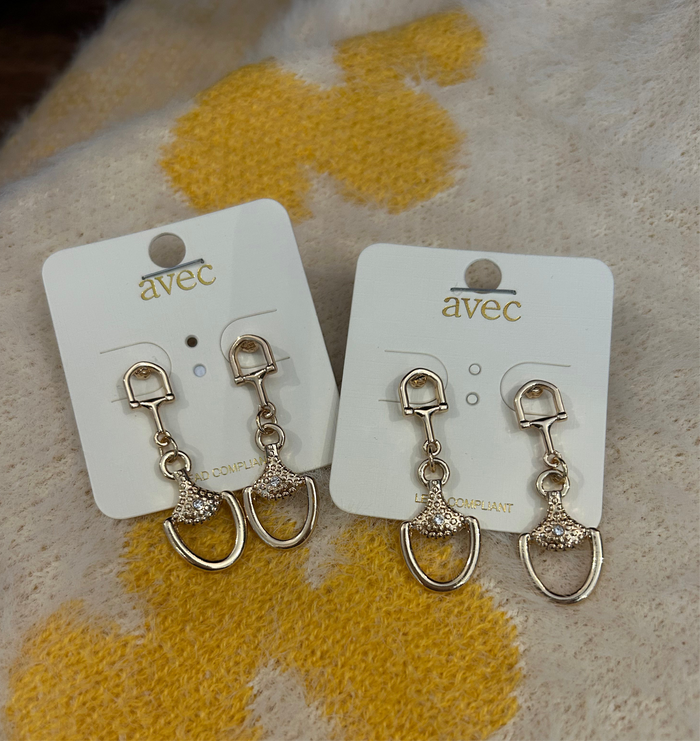 Bridle bit earrings