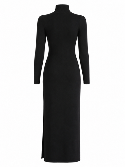 Buckle Detail Knit Maxi Dress - Urban