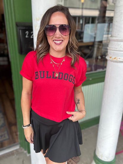 Bulldogs cropped tee
