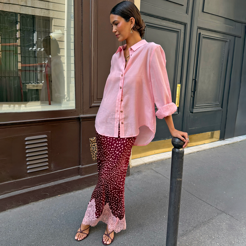 Burgundy Deer Maeva Skirt