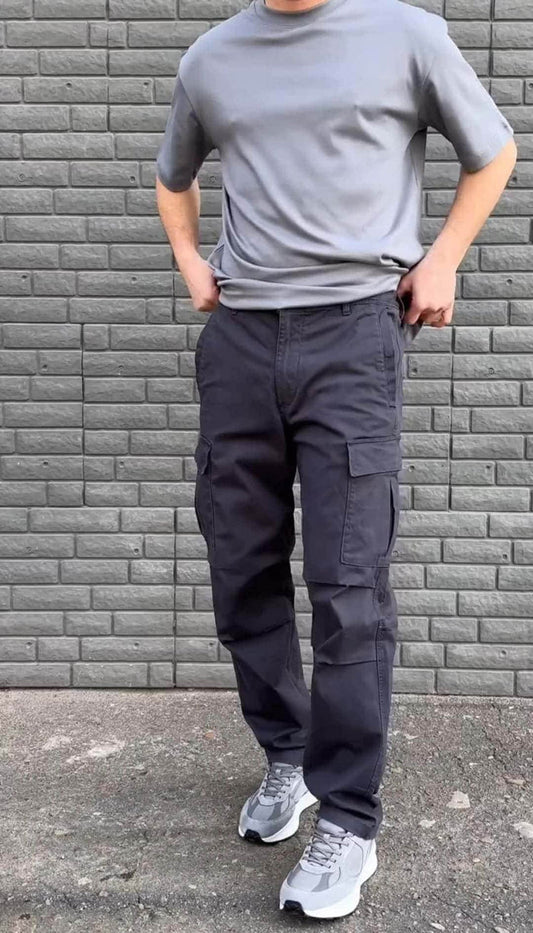 Cargo Pants - Dark Grey - Dubai Offers Today
