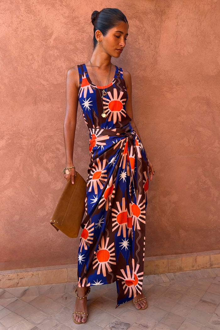 Chocolate & Blue Sun Jaspre Skirt
