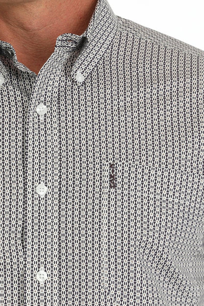 Cinch Modern Fit Geometric Print Button Down