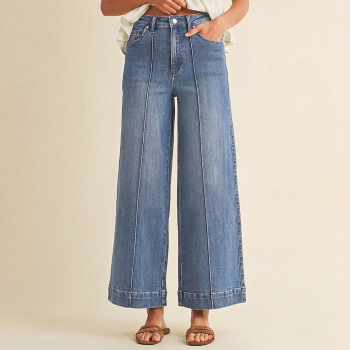 Clarisse Pin Tuck Jeans - SexyModest Boutique
