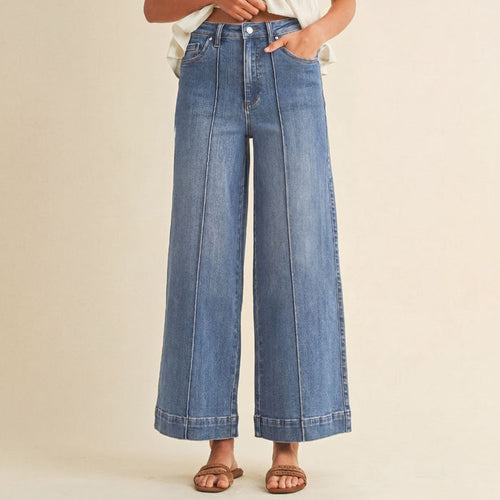 Clarisse Pin Tuck Jeans - SexyModest Boutique