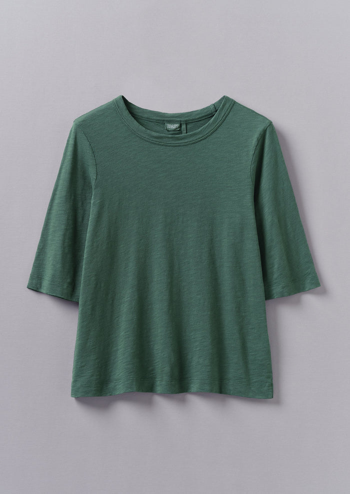 Cleo Cotton Tee | Marble Green