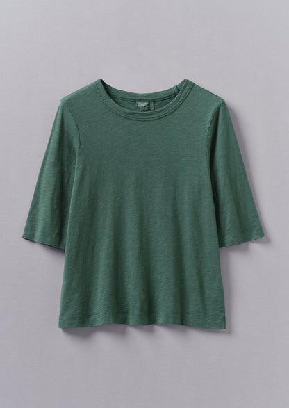 Cleo Cotton Tee | Marble Green