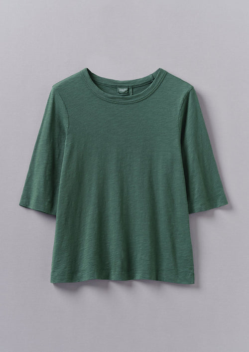 Cleo Cotton Tee | Marble Green