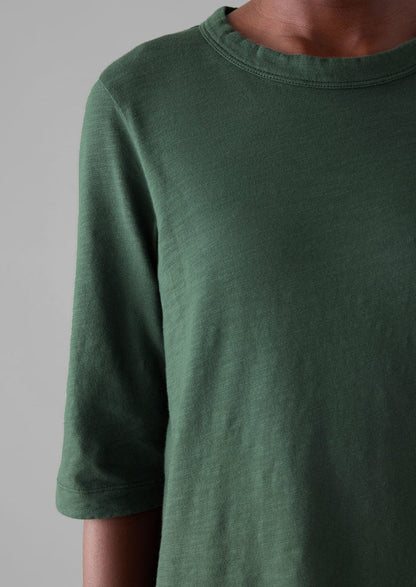Cleo Cotton Tee | Marble Green