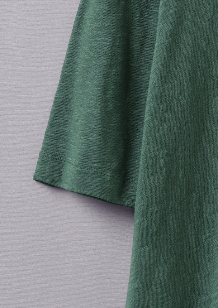 Cleo Cotton Tee | Marble Green