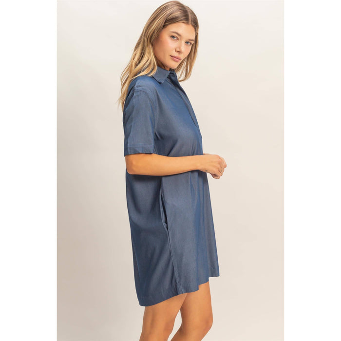 Collared Shirt Dress