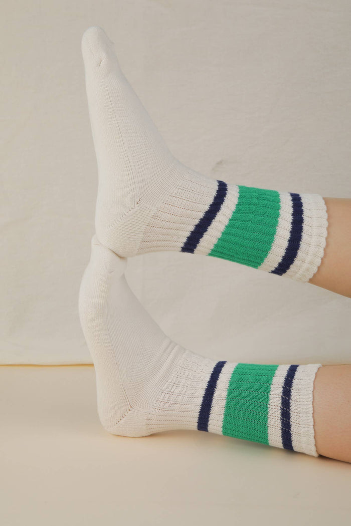 Color Block Crew Socks