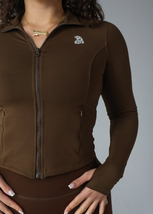 COMEBACK Curve Jacket - COFFEE