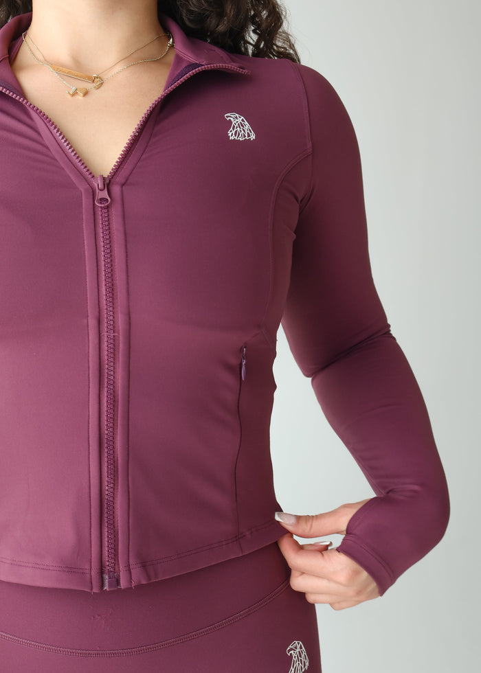 COMEBACK Curve Jacket - PLUM